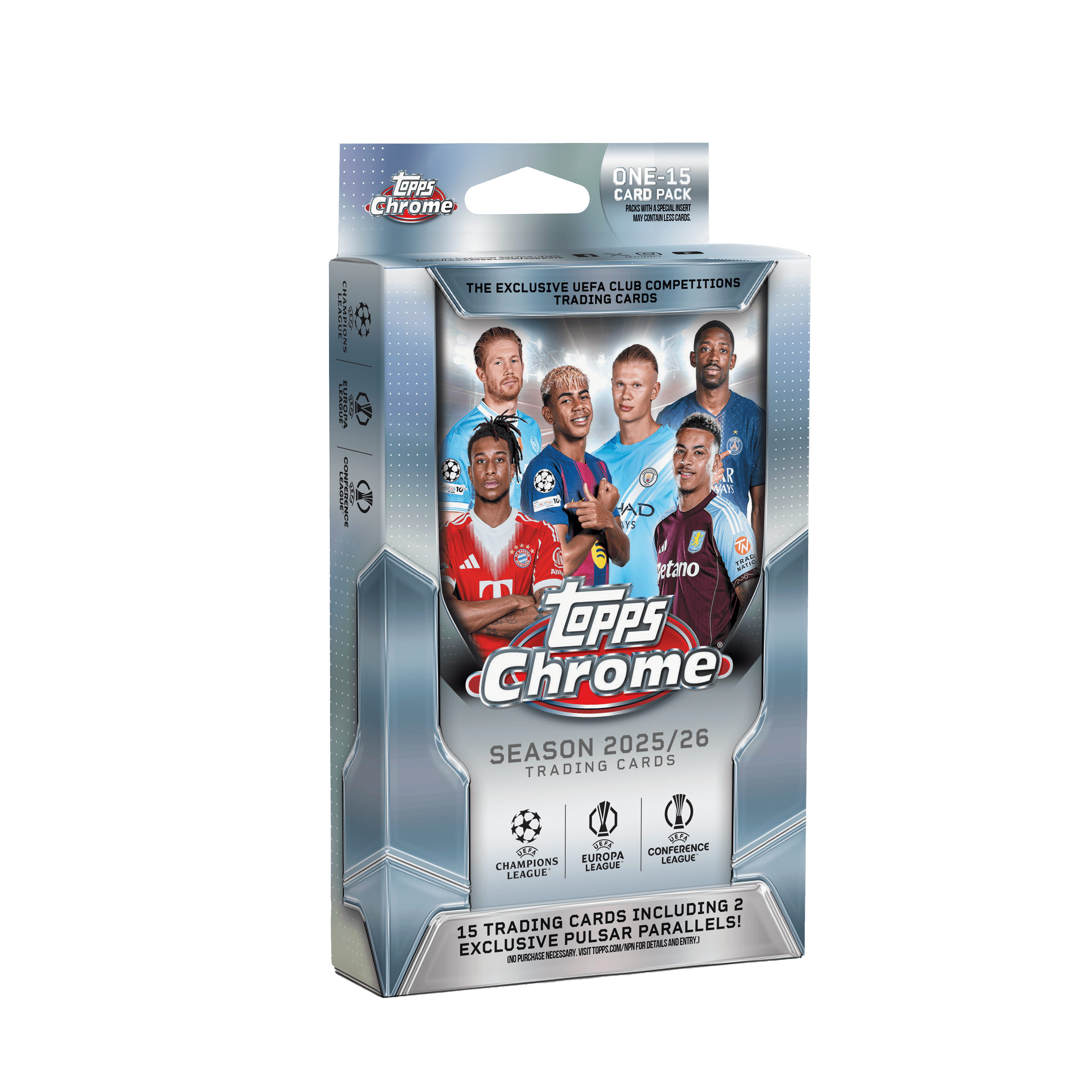 Topps Chrome UEFA Club Competitions 2026 - Hanger Box